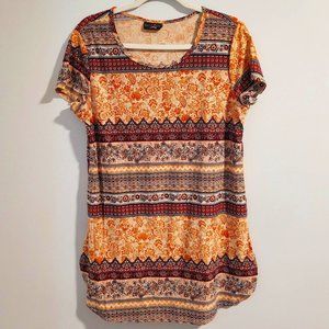Patterned Summer Blouse : Discreet | One Size
